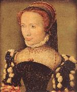 CORNEILLE DE LYON Portrait of Gabrielle de Roche-chouart Portrait of Gabrielle de Roche-chouart vbd painting